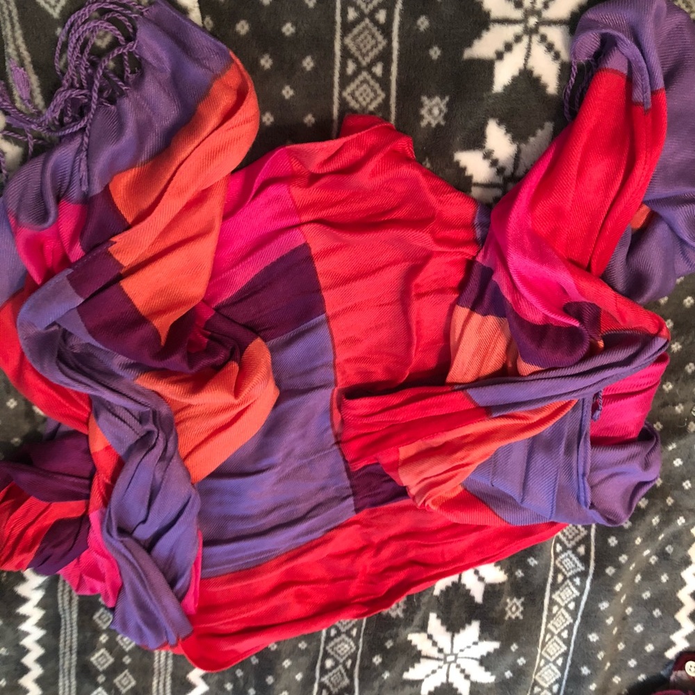 color block scarf